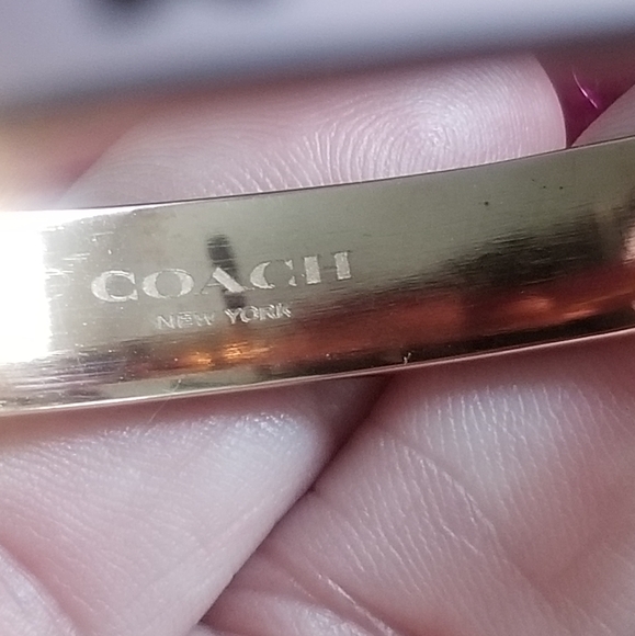 Beautiful Coach Signature Bangle Bracelet - Picture 10 of 13